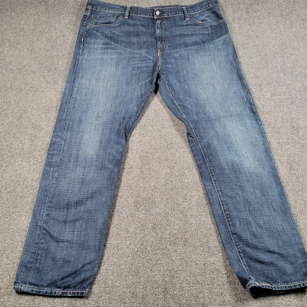 Levis 508 Jeans Mens 42x32 Blue Denim Regular Tapered Leg Medium Wash Relaxed‎